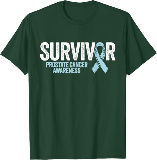 Prostate Cancer Survivor Shirt Prostate Cancer Awareness T-Shirt - T-Shirt | Forest