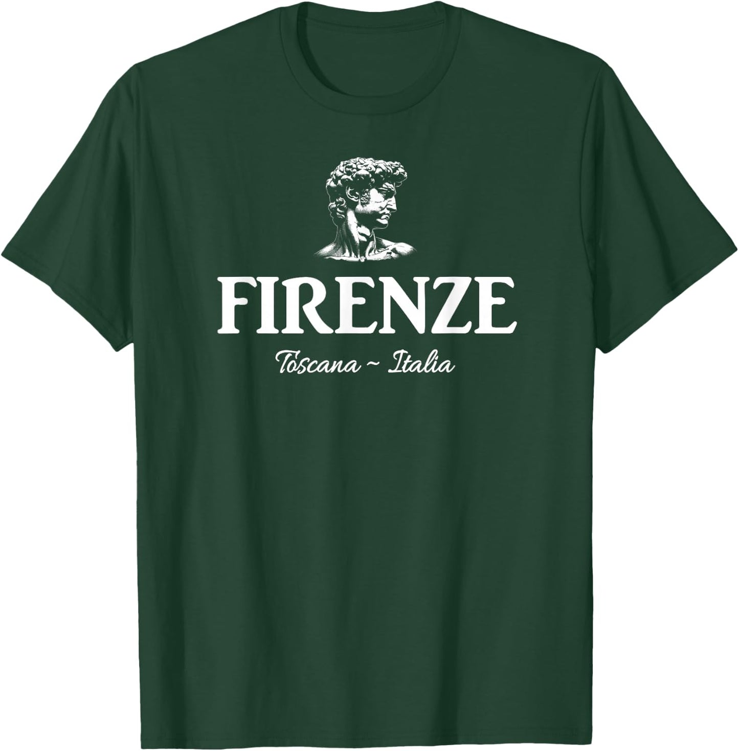 Florence Tuscany Italy Michelangelo's The David T-Shirt - T-Shirt | Forest