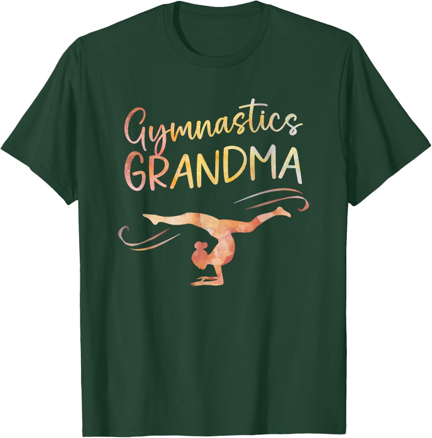 Gymnastics Grandma Proud Granddaughter Grandmother T-Shirt - T-Shirt | Forest