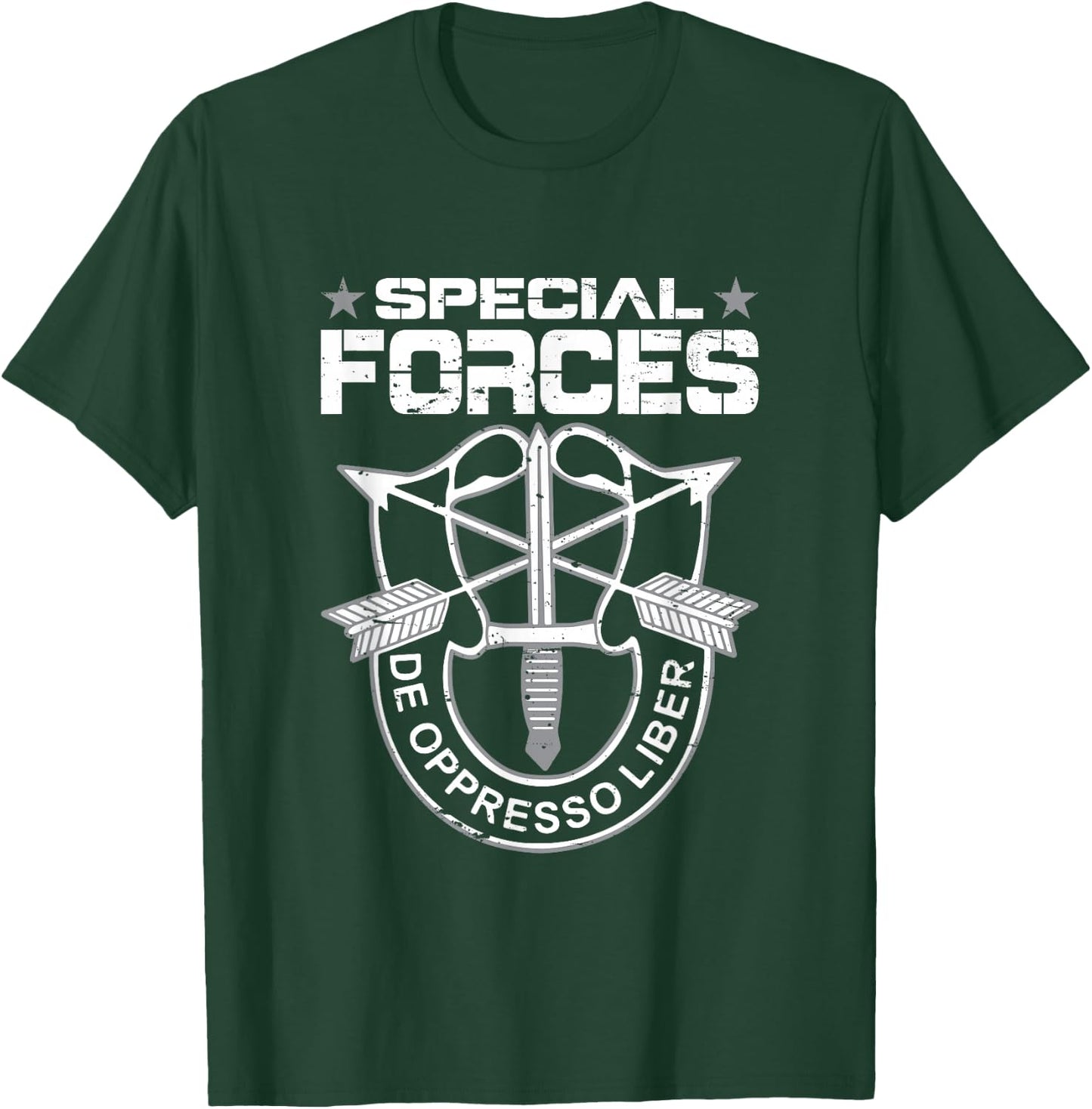 Green Beret De Opresso Liber T-Shirt - T-Shirt | Forest