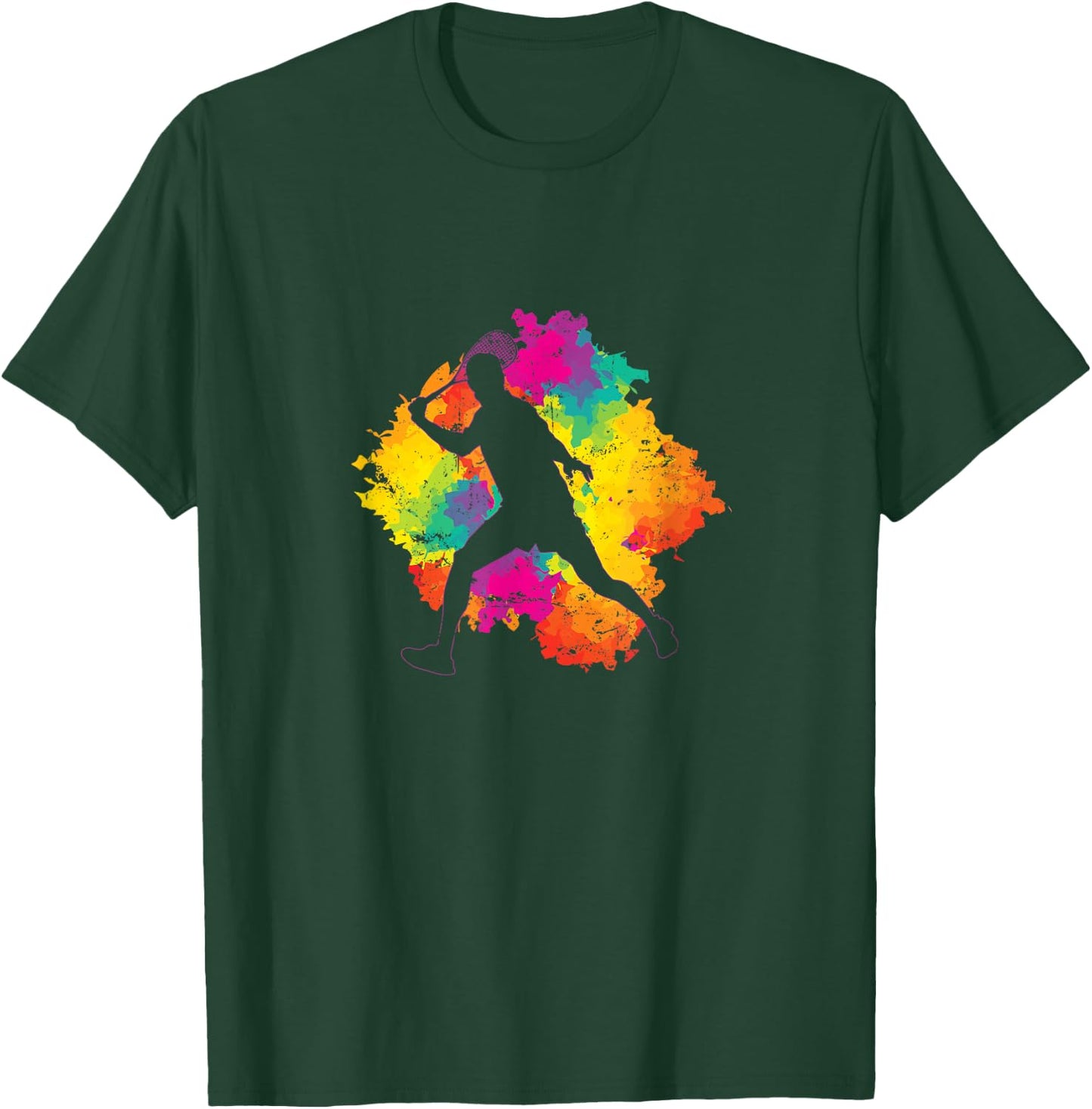 Focused Squash Player Ready T-Shirt - T-Shirt | Forest