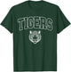 Vintage Tigers School Sports Name Women Kids T-Shirt - T-Shirt | Forest