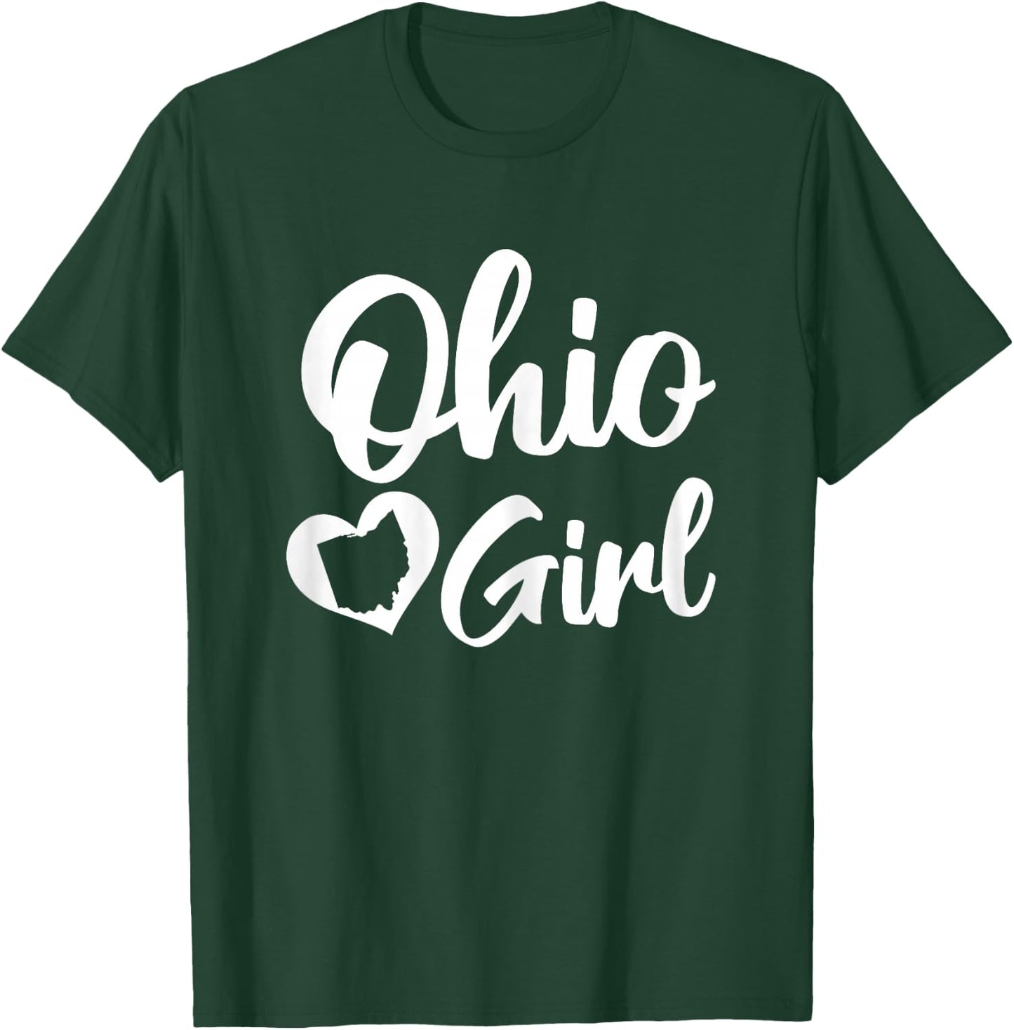 Buckeye State Lover State Of Ohio Cute Ohio Girl T-Shirt - T-Shirt | Forest