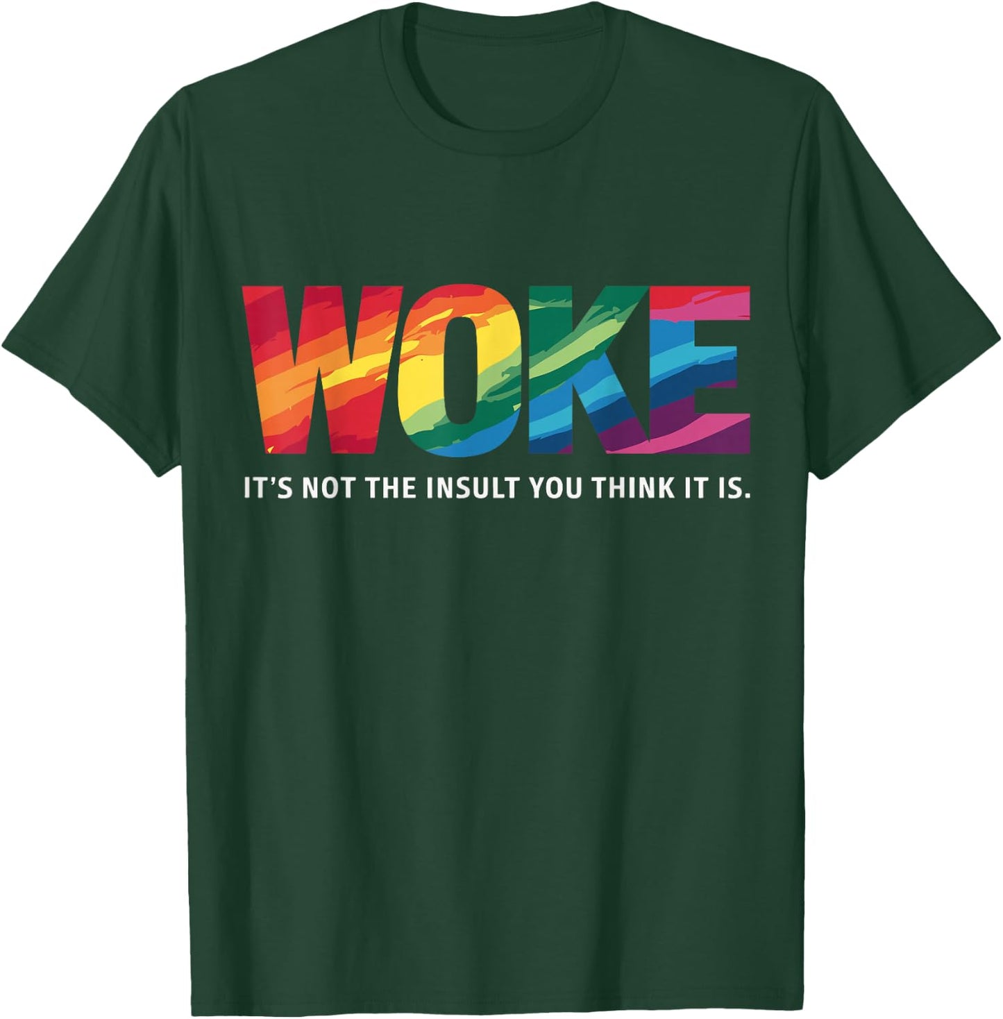 Feminism Feminist Social Justice Activist Woke It's Not The Insult You Think It Is , Small, Black T-Shirt - T-Shirt | Forest