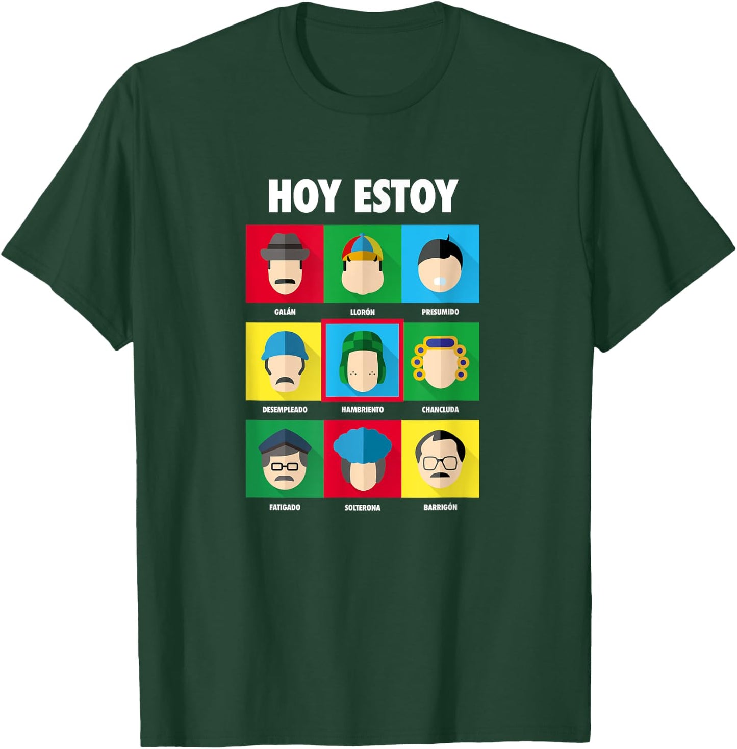 El Chavo - Colorful Desings for Kids, Teen, Women & Men T-Shirt - T-Shirt | Forest