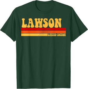 LAWSON Name Personalized Idea Men Retro Vintage LAWSON T-Shirt - T-Shirt | Forest