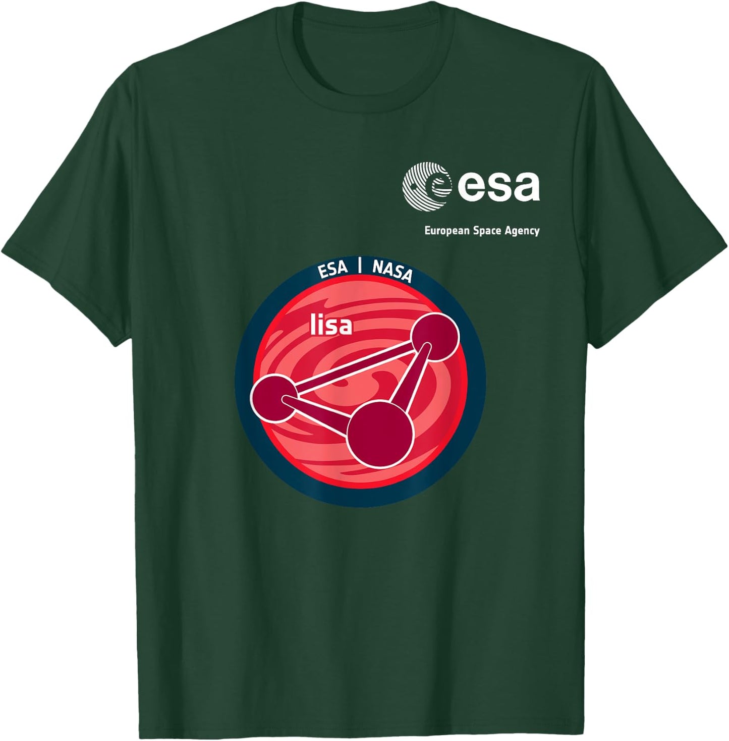 ESA European Space Agency Mission lisa Patch T-Shirt - T-Shirt | Forest