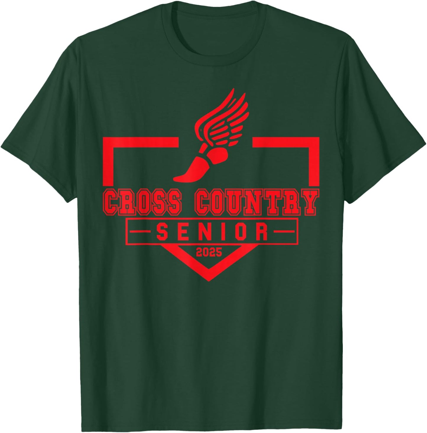 Cross Country Senior Night Senior 2025 Graduation Party 7 T-Shirt - T-Shirt | Forest