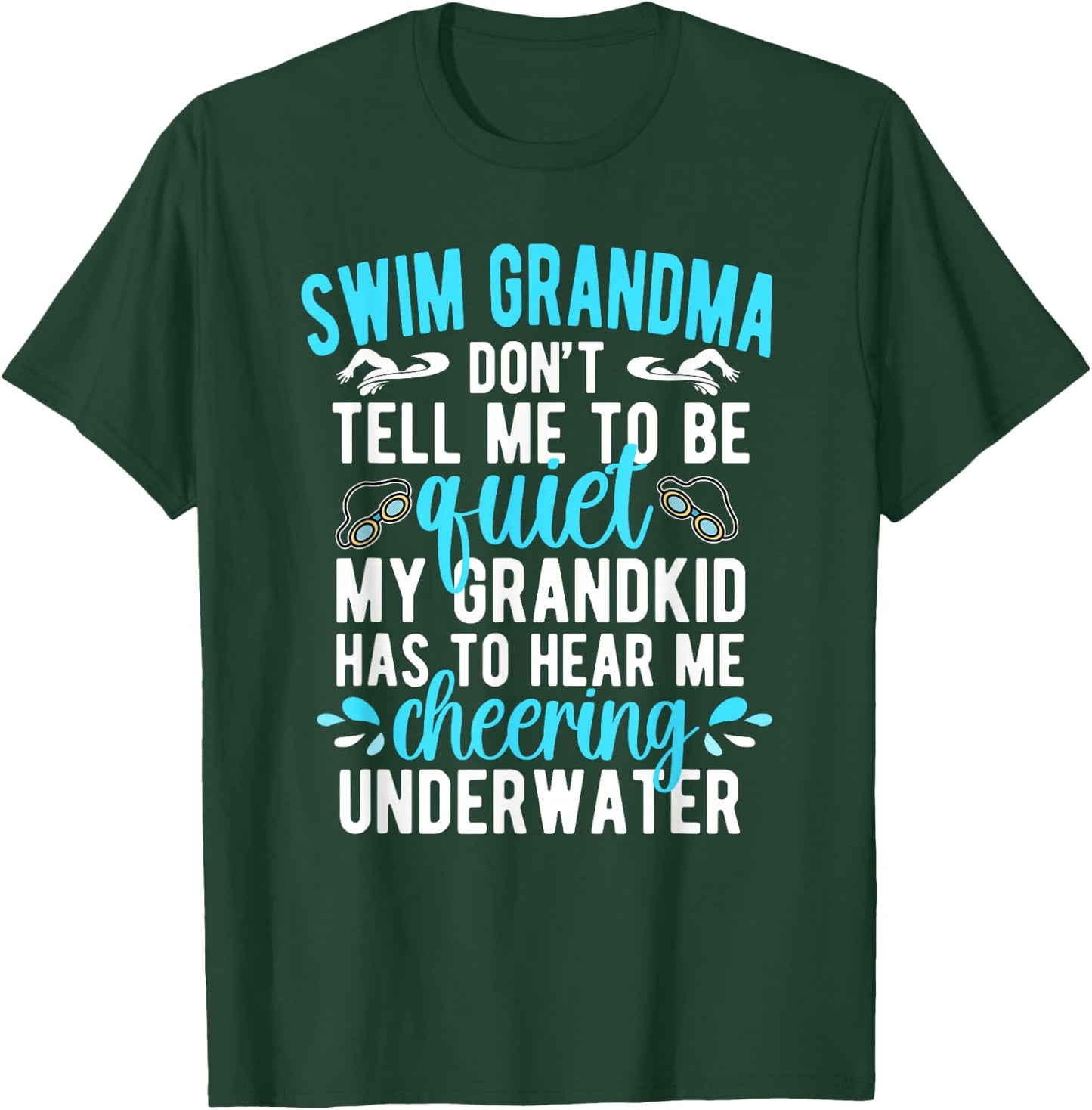 Swim Grandma Funny Swimming Grandma Of A Swimmer Grandma T-Shirt - T-Shirt | Forest