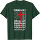 Thin Red Line Firefighter Cross Bible Verse American Flag T-Shirt - T-Shirt | Forest