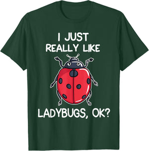 I Like Ladybird Lover Gift T-Shirt - T-Shirt | Forest