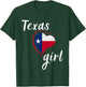 Texas Girl Red White and Blue Texas Flag T-Shirt - T-Shirt | Forest