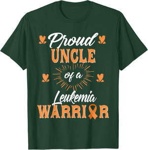 Proud Uncle Of A Leukemia Warrior Awareness T-Shirt - T-Shirt | Forest