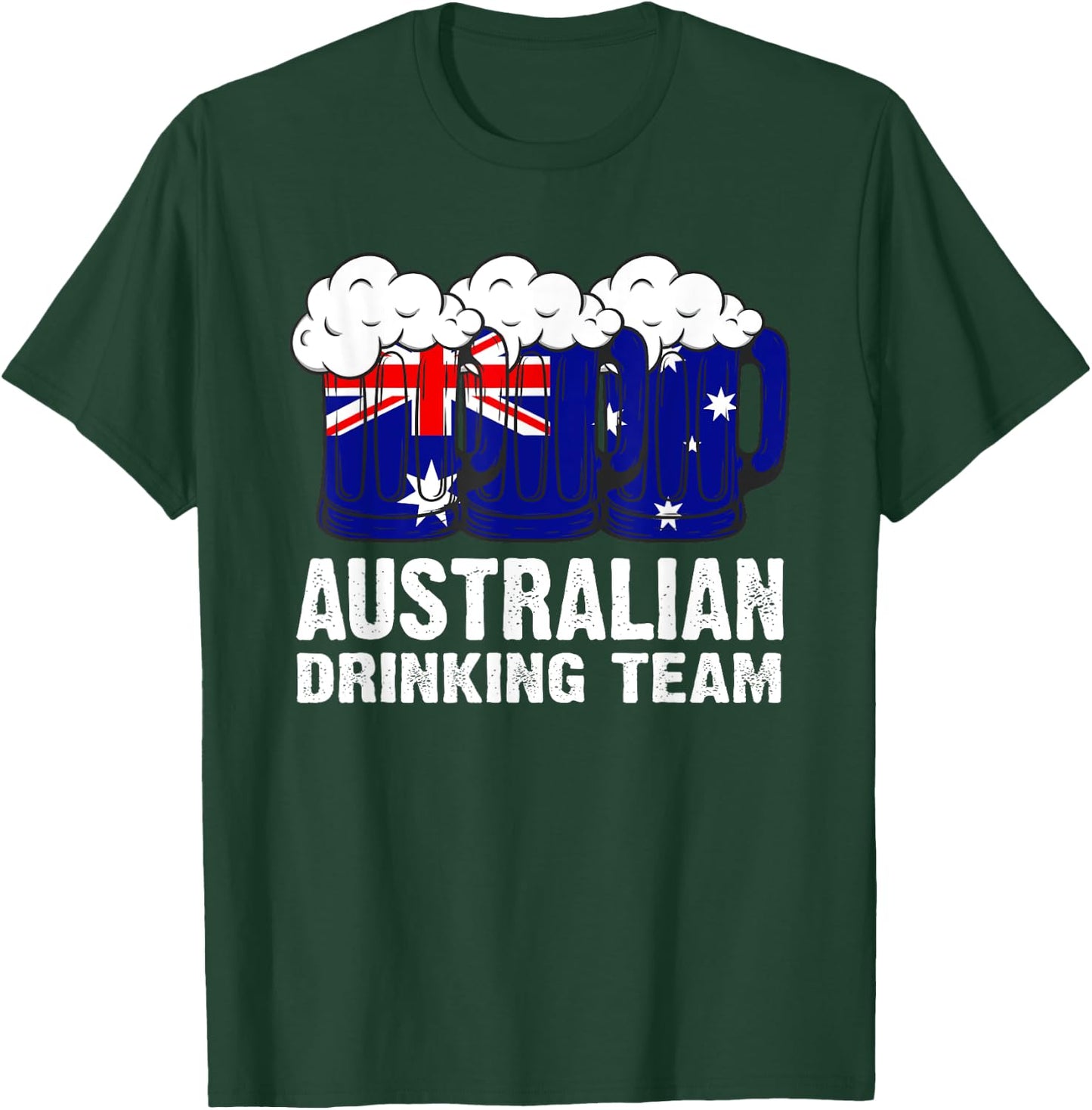 Australian Drinking Team Australia T-Shirt - T-Shirt | Forest