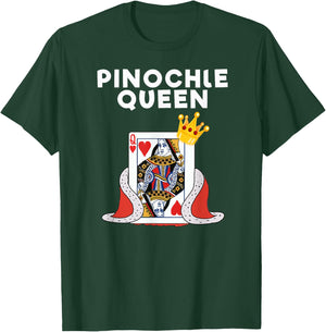 Pinochle - Funny Pinochle Card Game Queen T-Shirt - T-Shirt | Forest