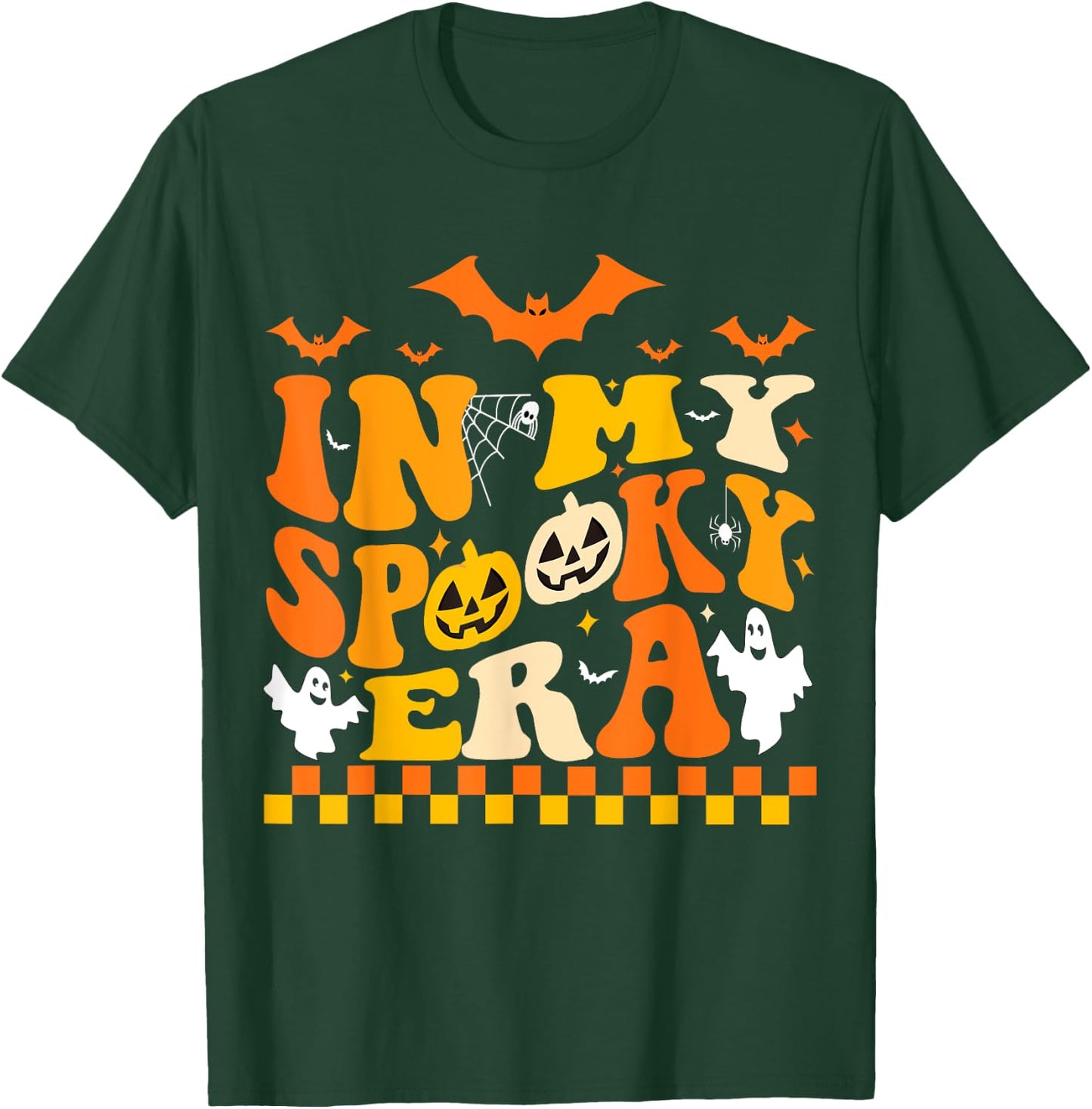 In My Spooky Era Halloween Ghost Groovy Hippie Halloween T-Shirt - T-Shirt | Forest