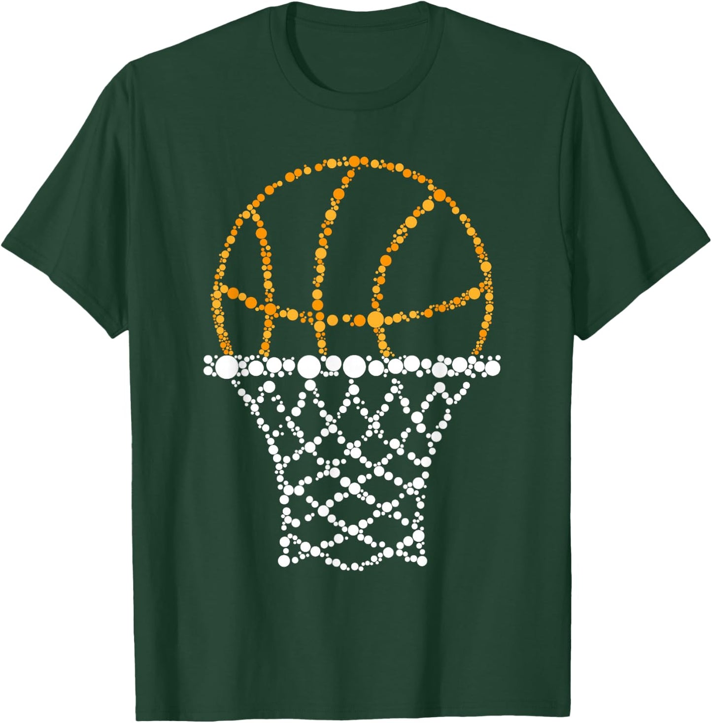 Basketball Dots Happy Dot Day For Kids Man Woman T-Shirt - T-Shirt | Forest