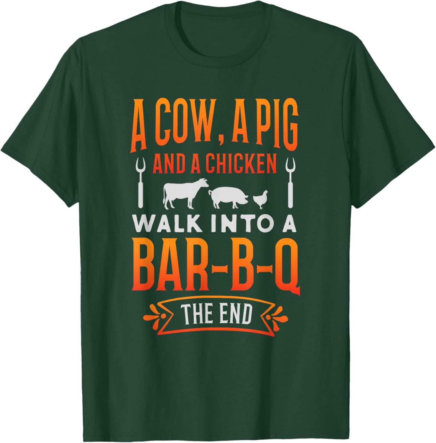Barbecue BBQ Joke Gift Grill Master Chef Small T-Shirt - T-Shirt | Forest