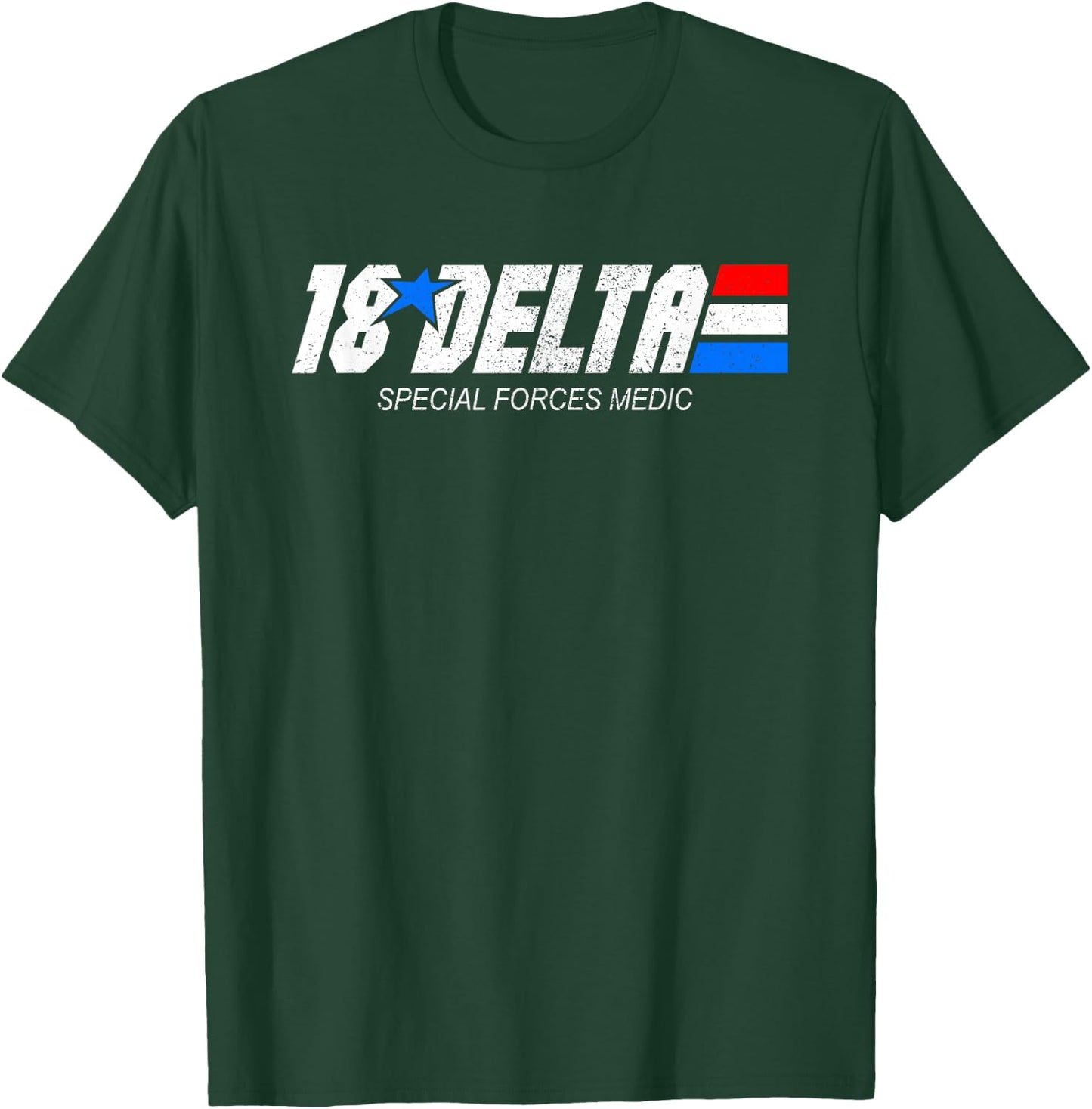 18-Delta Special Forces Medic Vintage MOS T-Shirt - T-Shirt | Forest