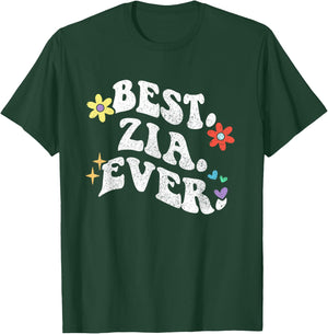 Retro Groovy Best ZIA Ever First Name Mother's Day Girl T-Shirt - T-Shirt | Forest