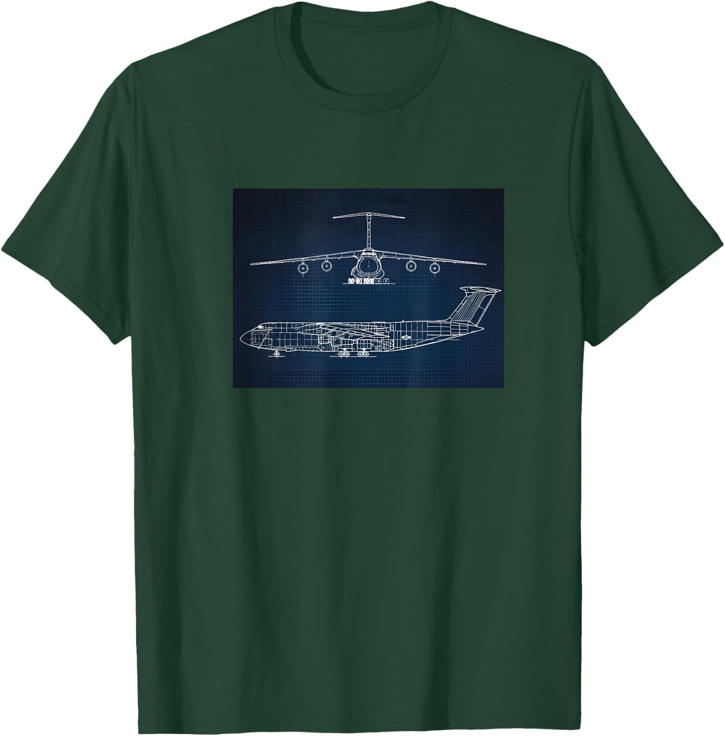 C-5 C5 plane pilot cargo flight crew load Air Force Captain T-Shirt - T-Shirt | Forest