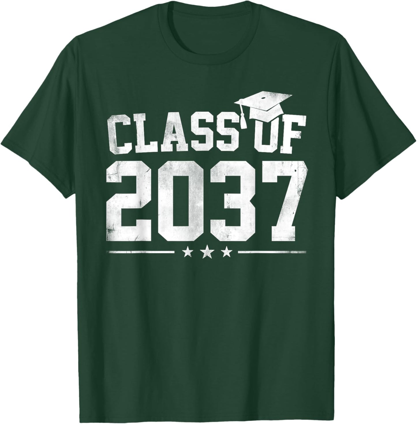 Class Of 2037 Pre K Grow With Me Graduation Boys Girls Kids T-Shirt - T-Shirt | Forest