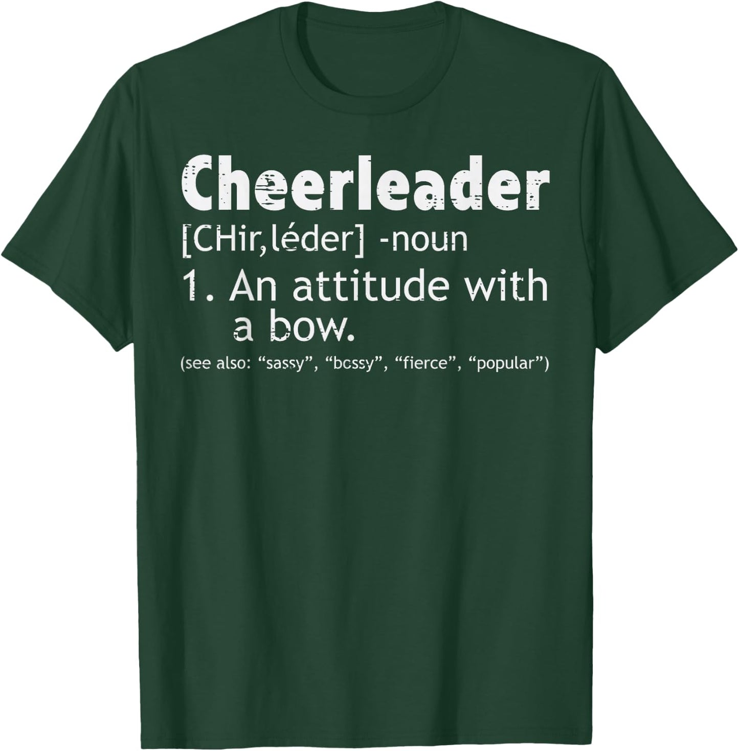 Cheerleader Definition Cheerleading Women Girls Kids Men T-Shirt - T-Shirt | Forest