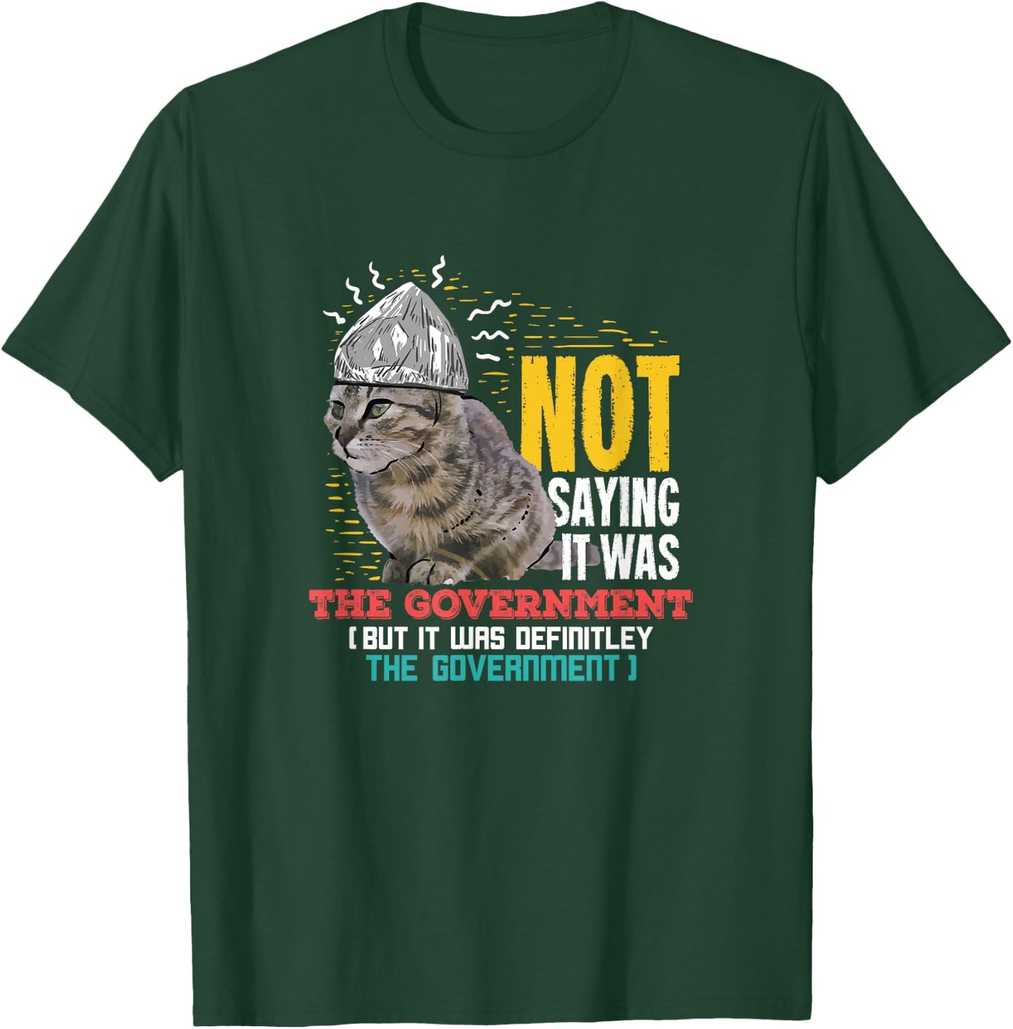 Funny Conspiracy Theory Gifts Classic Black Cat Funny Conspiracy Theor Gift A Conspiracy Theorist T-Shirt - T-Shirt | Forest