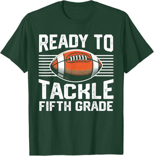 Football Fifth Grade First Day Of School Football 5th Grade T-Shirt - T-Shirt | Forest