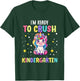 Back To School - Unicorn I'm Ready to Crush Kindergarten T-Shirt - T-Shirt | Forest