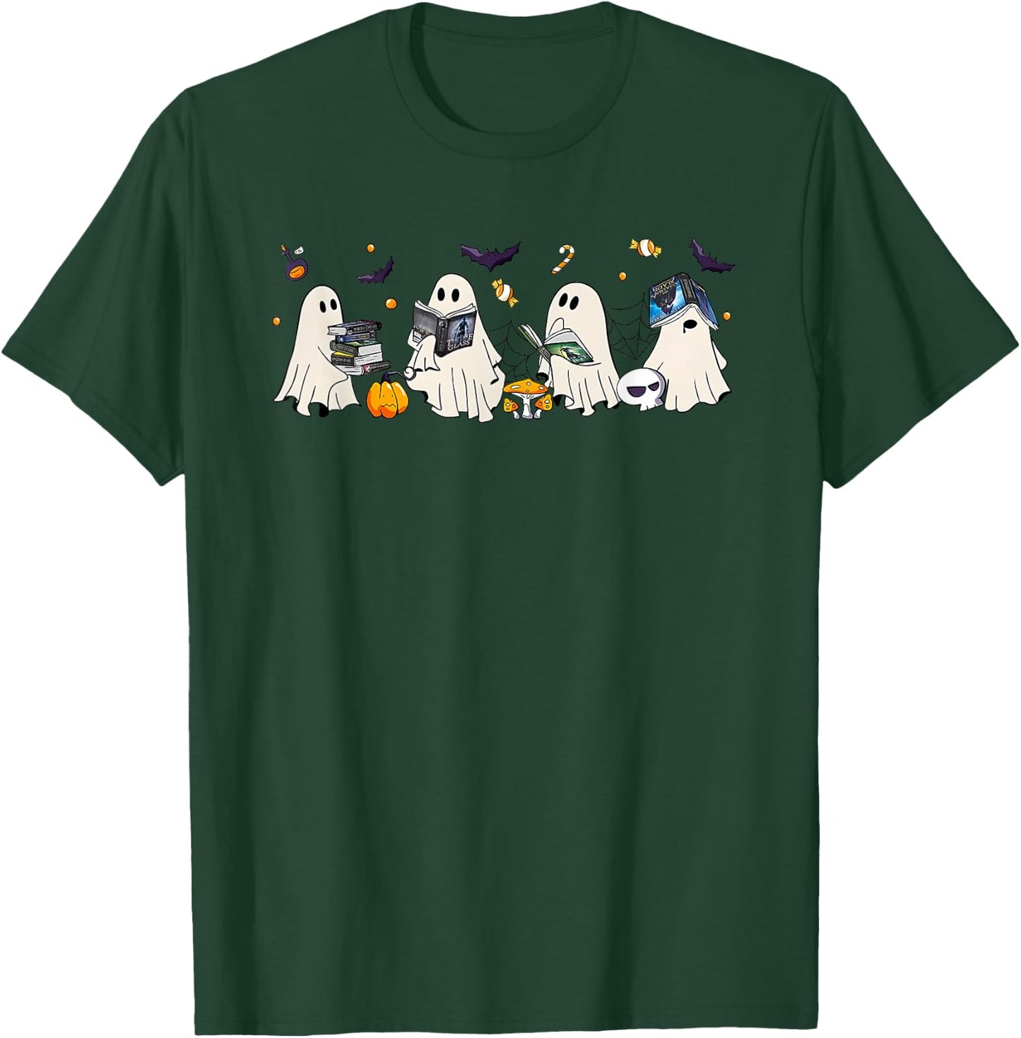 Bookish Ghost Throne Of Glass Halloween T-Shirt - T-Shirt | Forest
