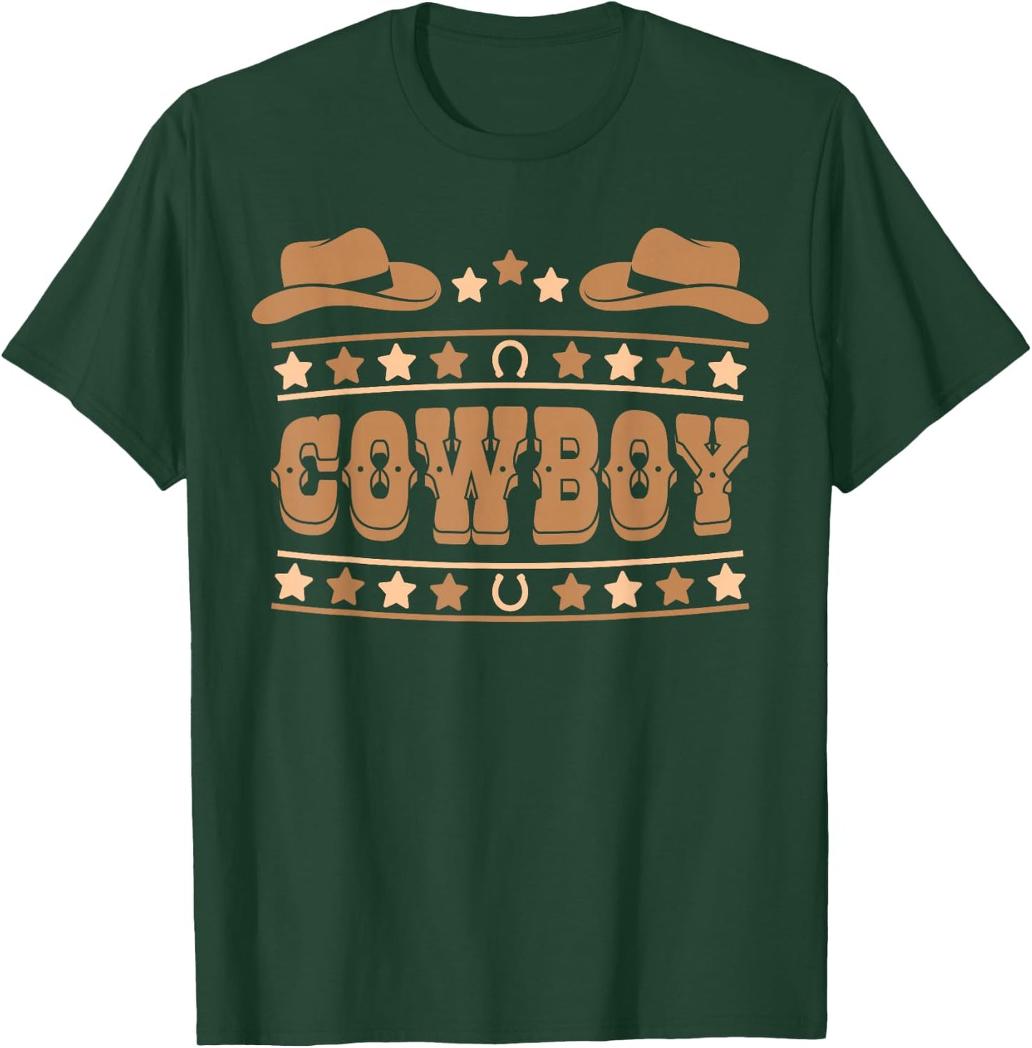Cute Cowboy Outfit Rodeo Cowboy Western Men Boys Kids Cowboy T-Shirt - T-Shirt | Forest