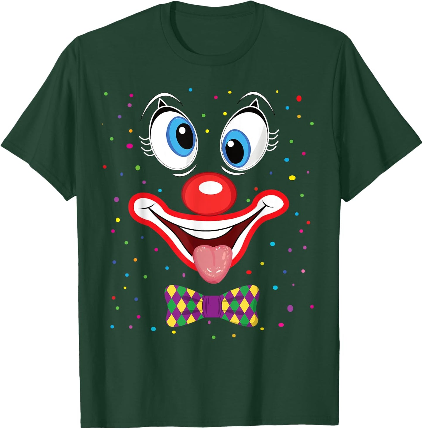 Carnival Clown Face Circus Costume Kids Men Women Carnivals T-Shirt - T-Shirt | Forest