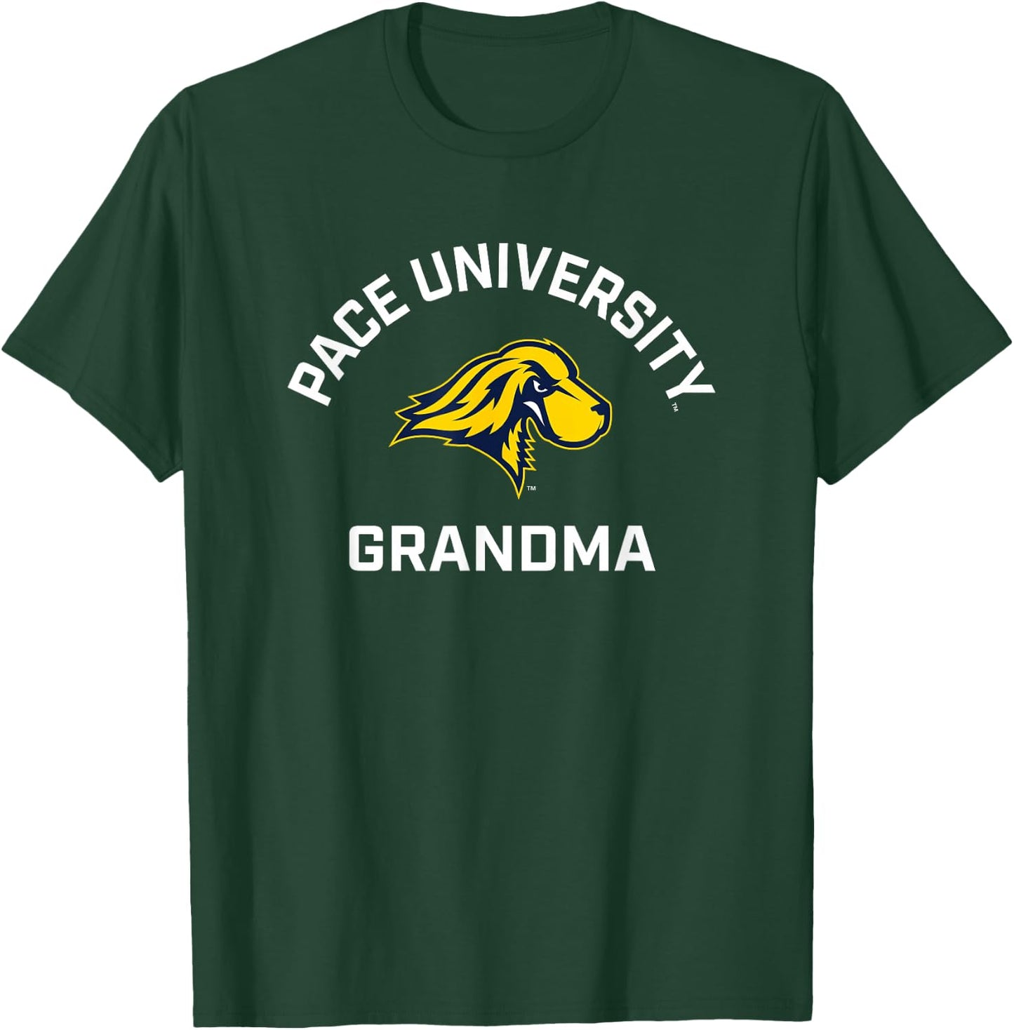 Pace University Setters Arched Grandma T-Shirt - T-Shirt | Forest