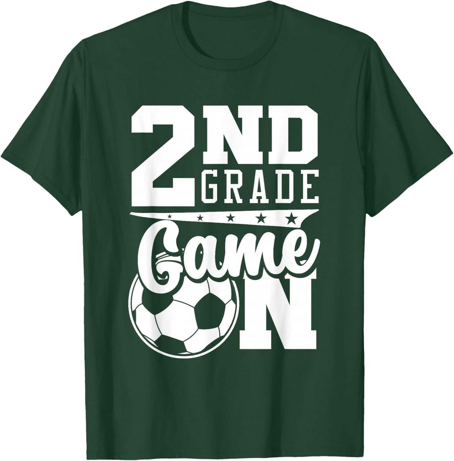 2nd Grade Game On Back To School Soccer Boy Second Grade T-Shirt - T-Shirt | Forest
