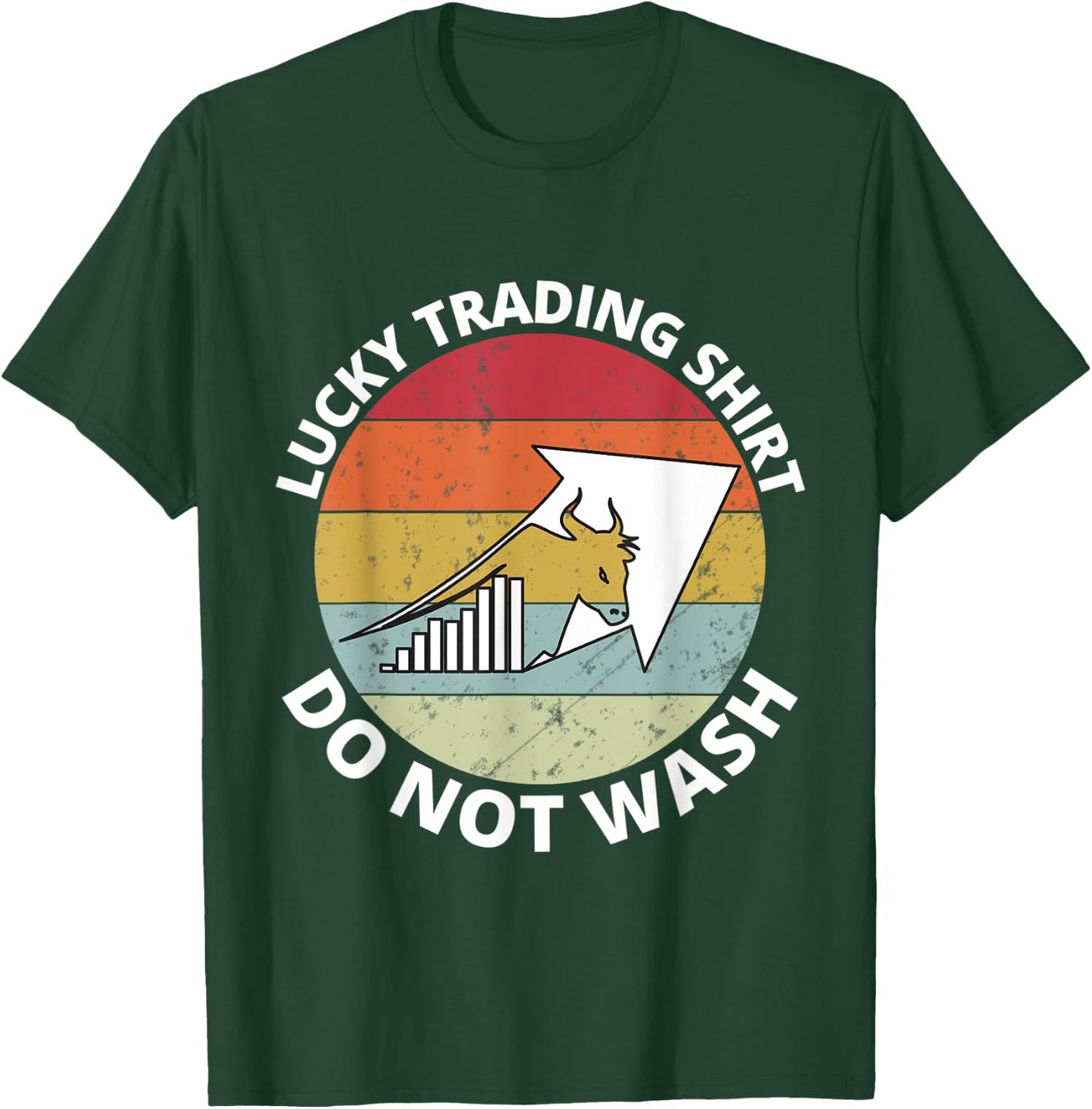 Retro I'd Rather be Trading Stock Market Trading Gift T-Shirt - T-Shirt | Forest