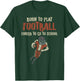 Born To Play Football Forced School Funny Player Boys Kids T-Shirt - T-Shirt | Forest