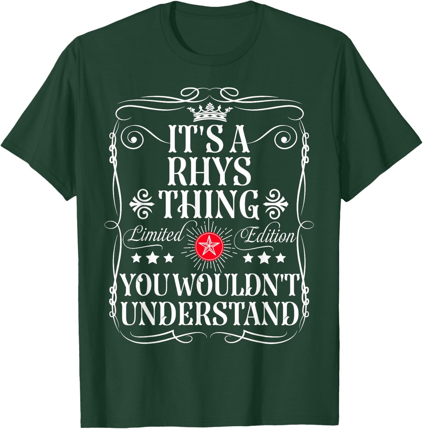 Rhys Name Its A Rhys Thing You Wouldn't Understand T-Shirt - T-Shirt | Forest