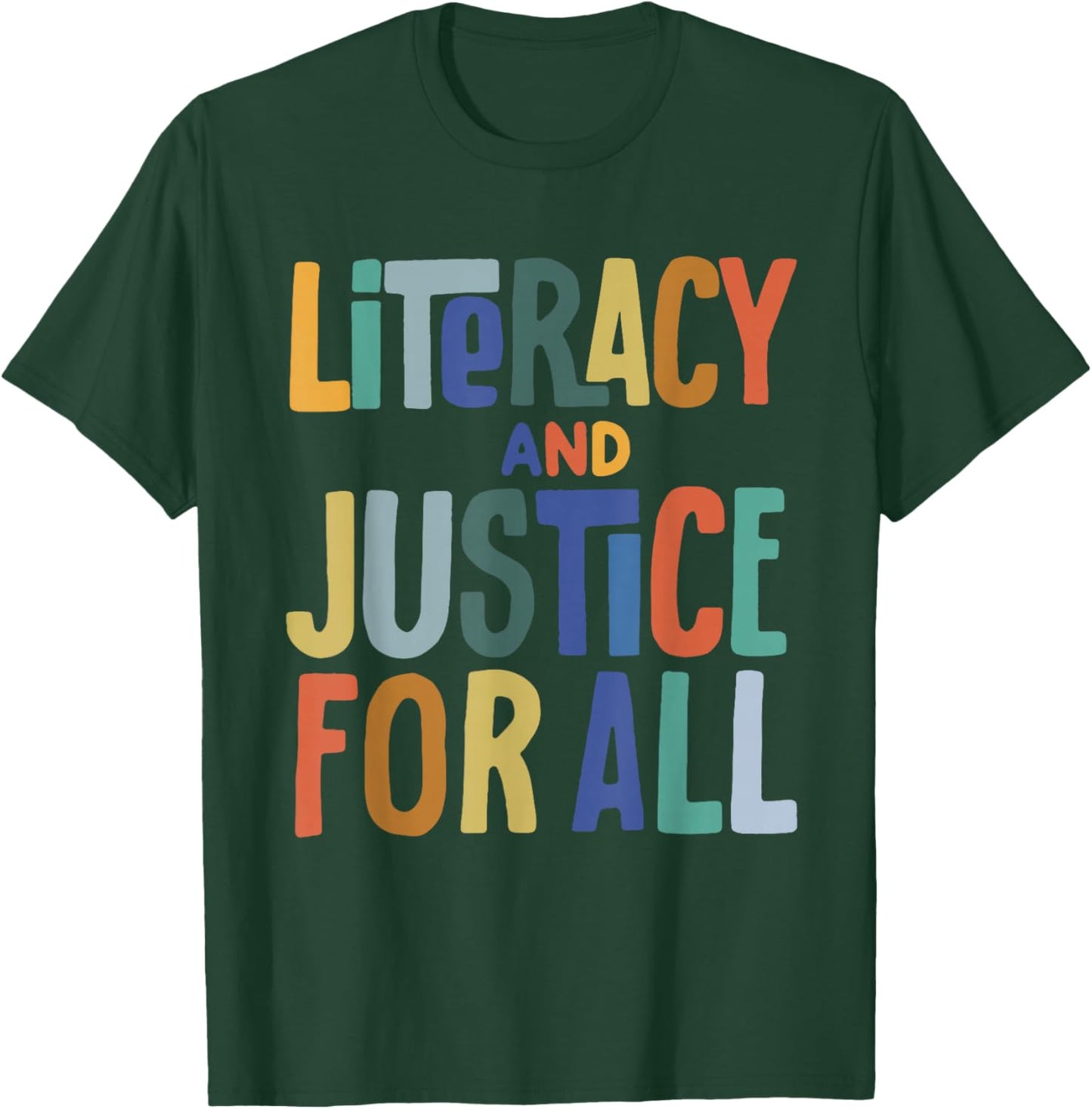 Literacy and Justice for All Protect Libraries Banned Books T-Shirt - T-Shirt | Forest