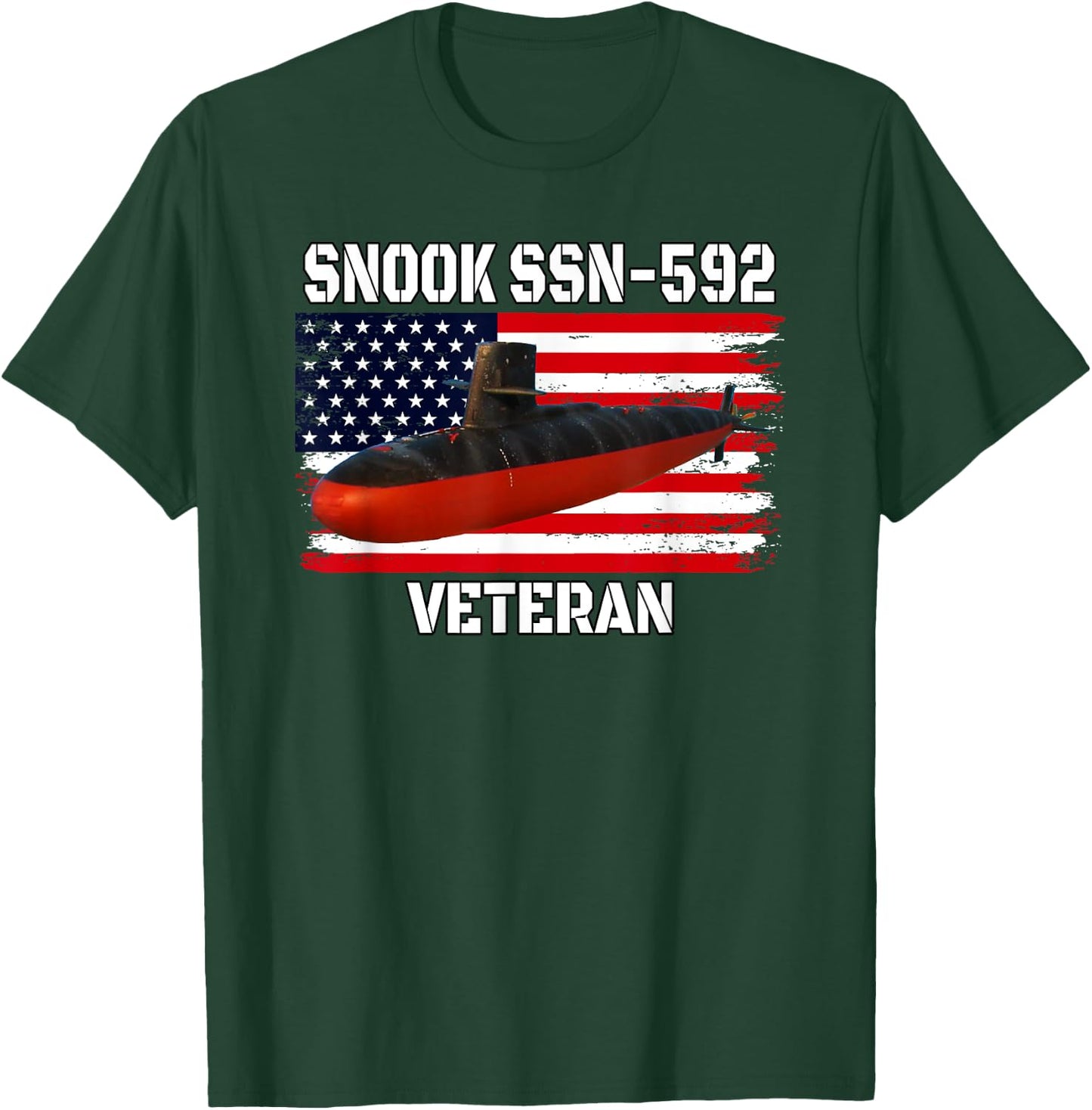 Submarine USS Snook SSN-592 Veteran Grandfather Dad Son T-Shirt - T-Shirt | Forest