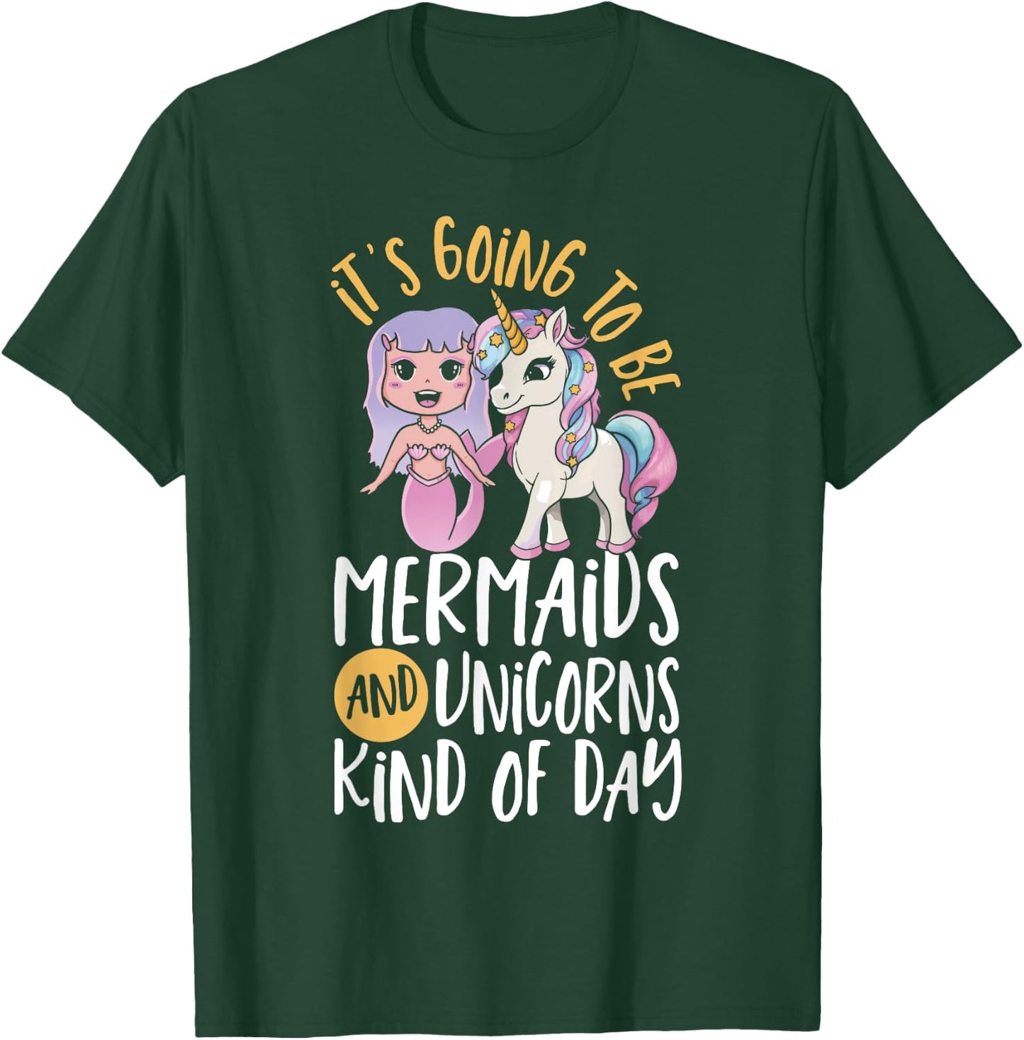 Unicorn Mermaid Funny Mermicorn Women Crazy Day Unicorn T-Shirt - T-Shirt | Forest
