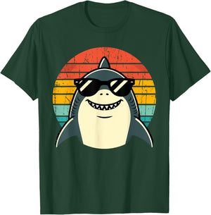 Shark with Sunglasses Animal Sharks T-Shirt - T-Shirt | Forest