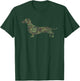 Military Dachshund Camo Print US Sausage Veteran Men Gift T-Shirt - T-Shirt | Forest