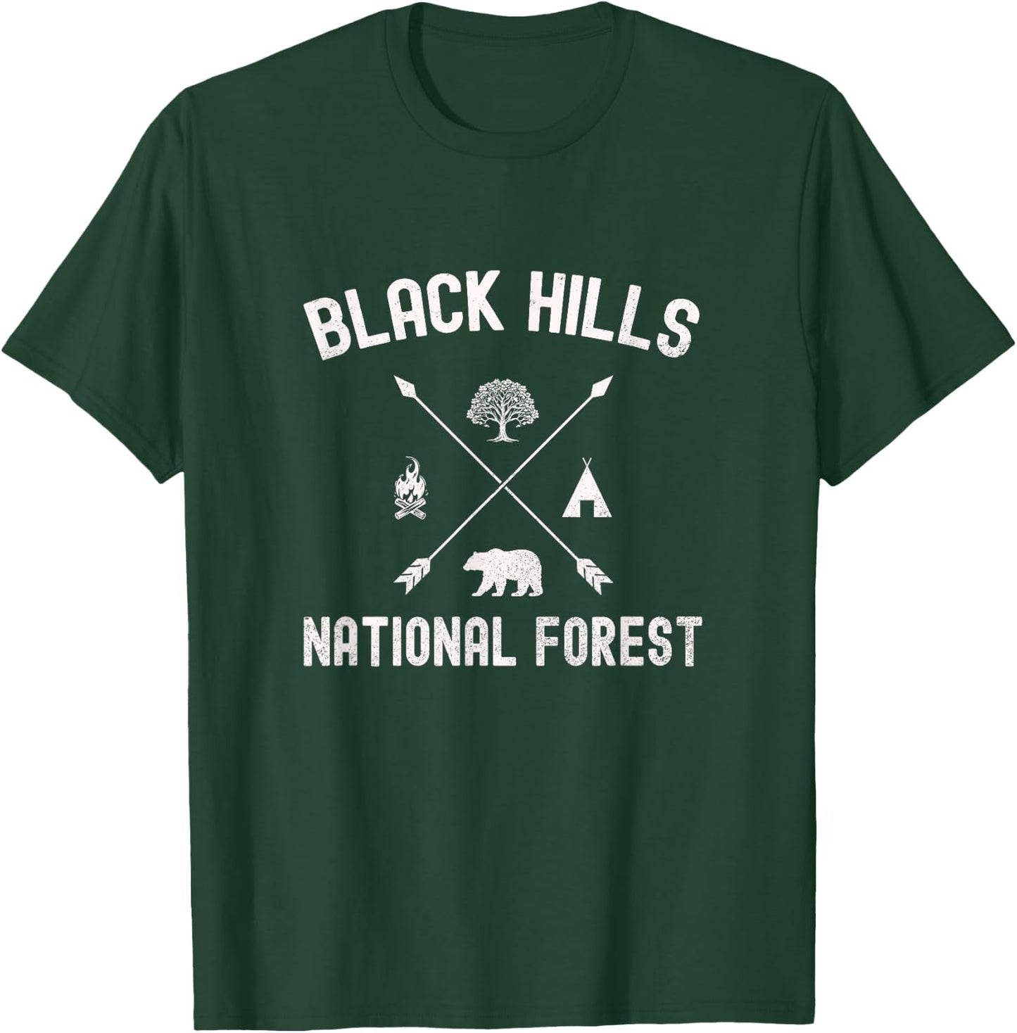 Black Hills National Forest Adventure Explorer Design T-Shirt - T-Shirt | Forest
