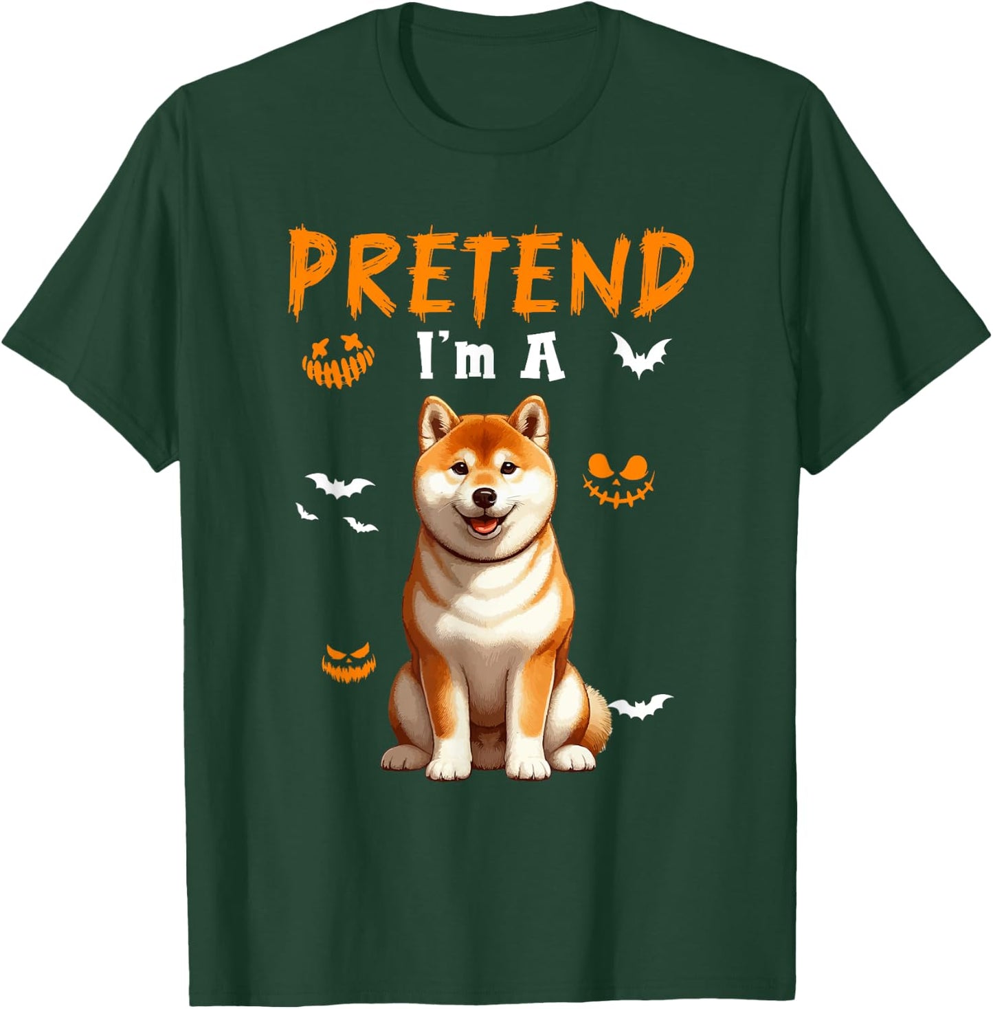 Pretend I'm A Shiba Inu Halloween Costume Owner Kids Family T-Shirt - T-Shirt | Forest