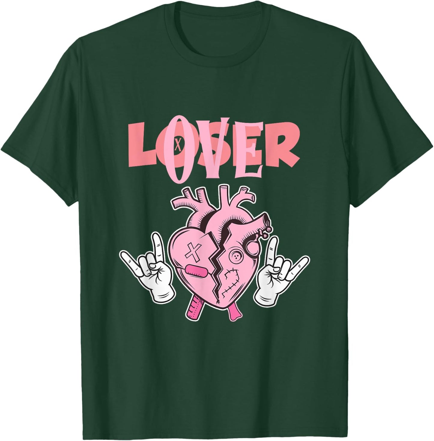 Pink Drip Heart Loser Lover T-Shirt - T-Shirt | Forest