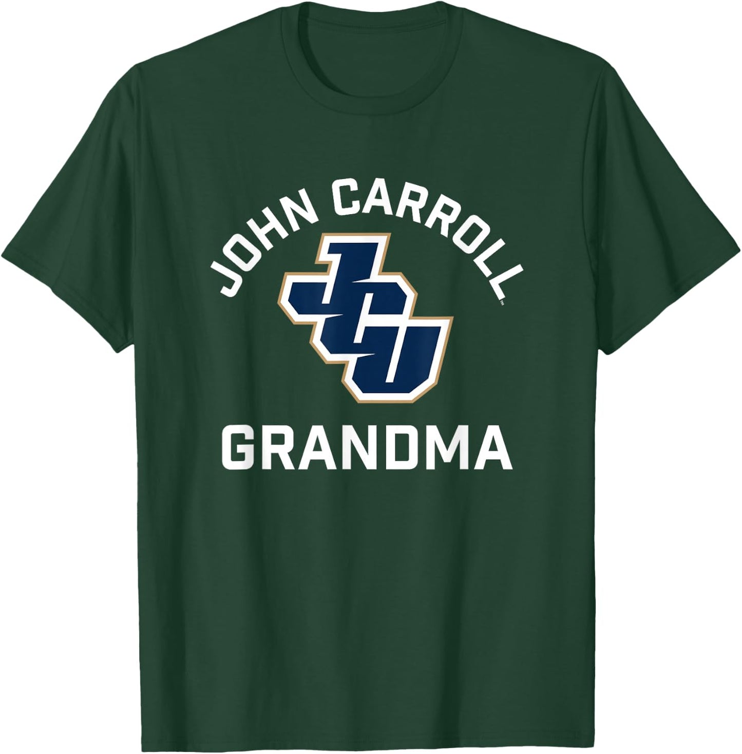 John Carroll University Blue Streaks Arched Grandma T-Shirt - T-Shirt | Forest