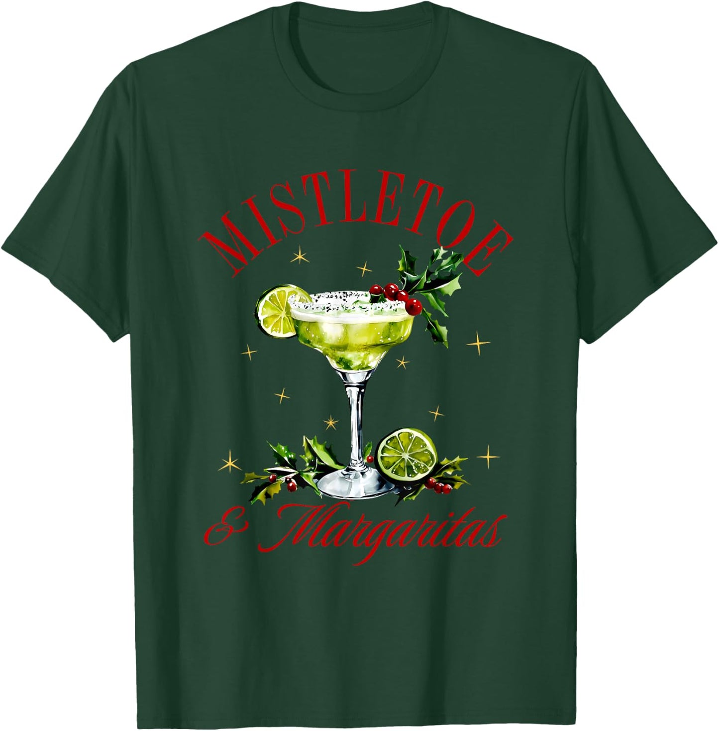 Mistletoe & Margaritas Apparel T-Shirt - T-Shirt | Forest