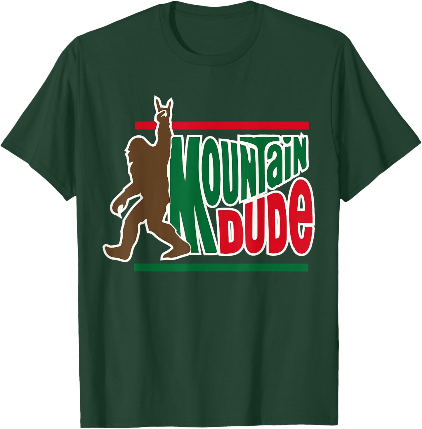mountain dude funny big foot Sasquatch Hiking T-Shirt - T-Shirt | Forest