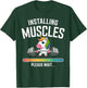 Unicorn Gym Workout Installing Muscles Fitness Girl Unicorn T-Shirt - T-Shirt | Forest